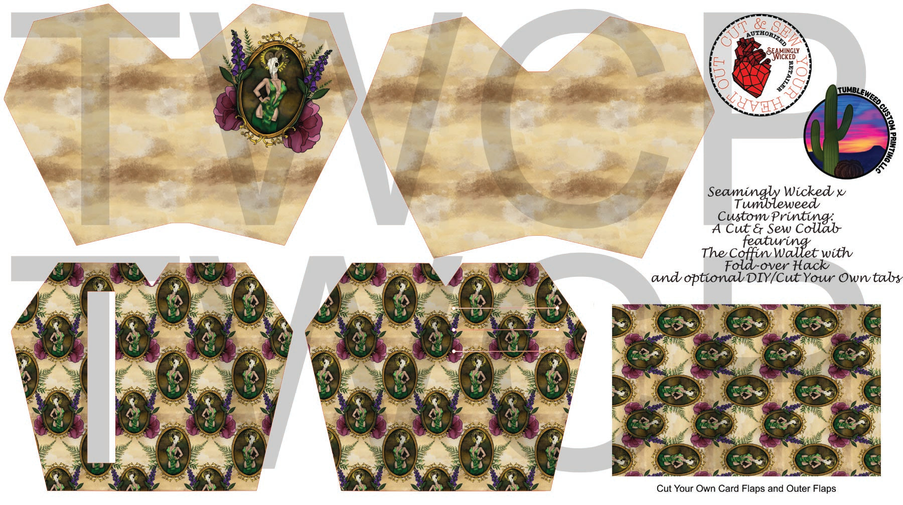 Seamingly Wicked - Claudia Bifold Wallet - Summer Goddess