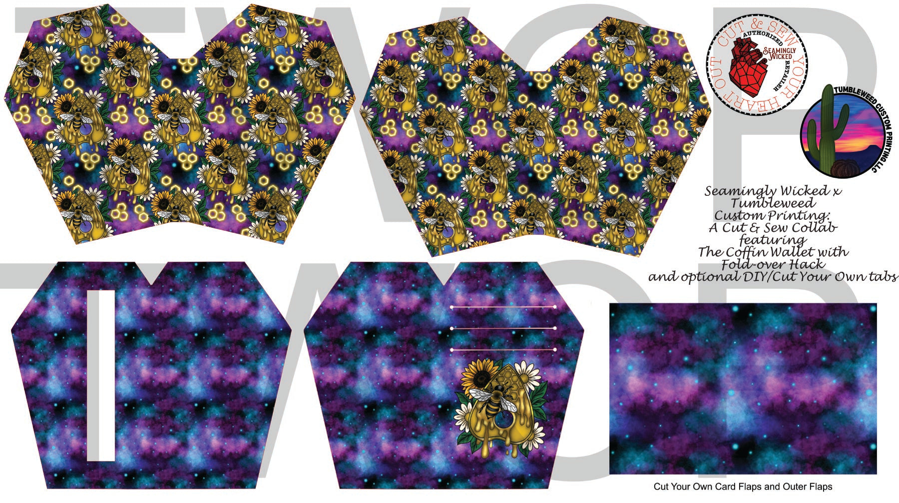 Seamingly Wicked - Claudia Bifold Wallet - Bees