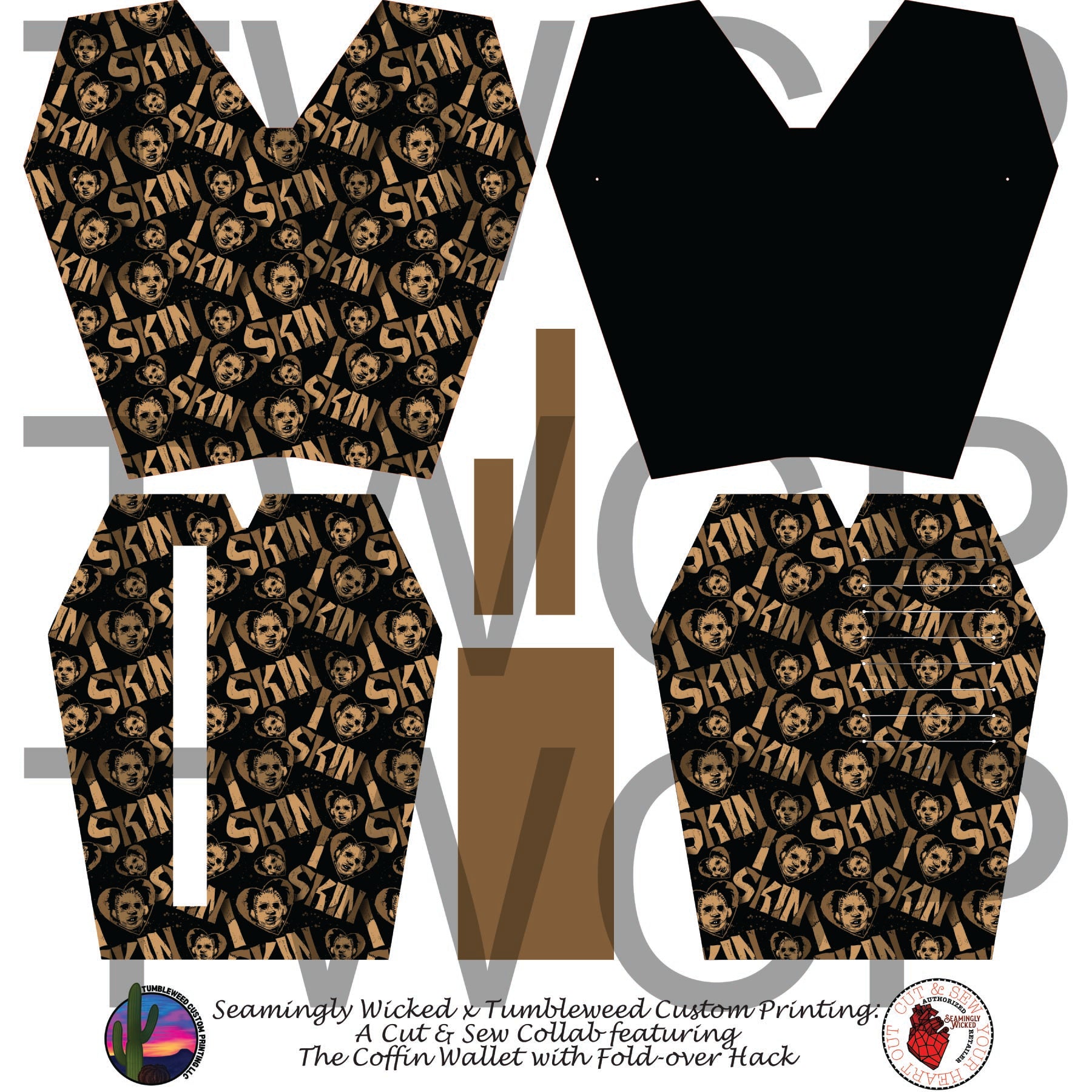 Seamingly Wicked - Coffin Wallet - I Heart Skin