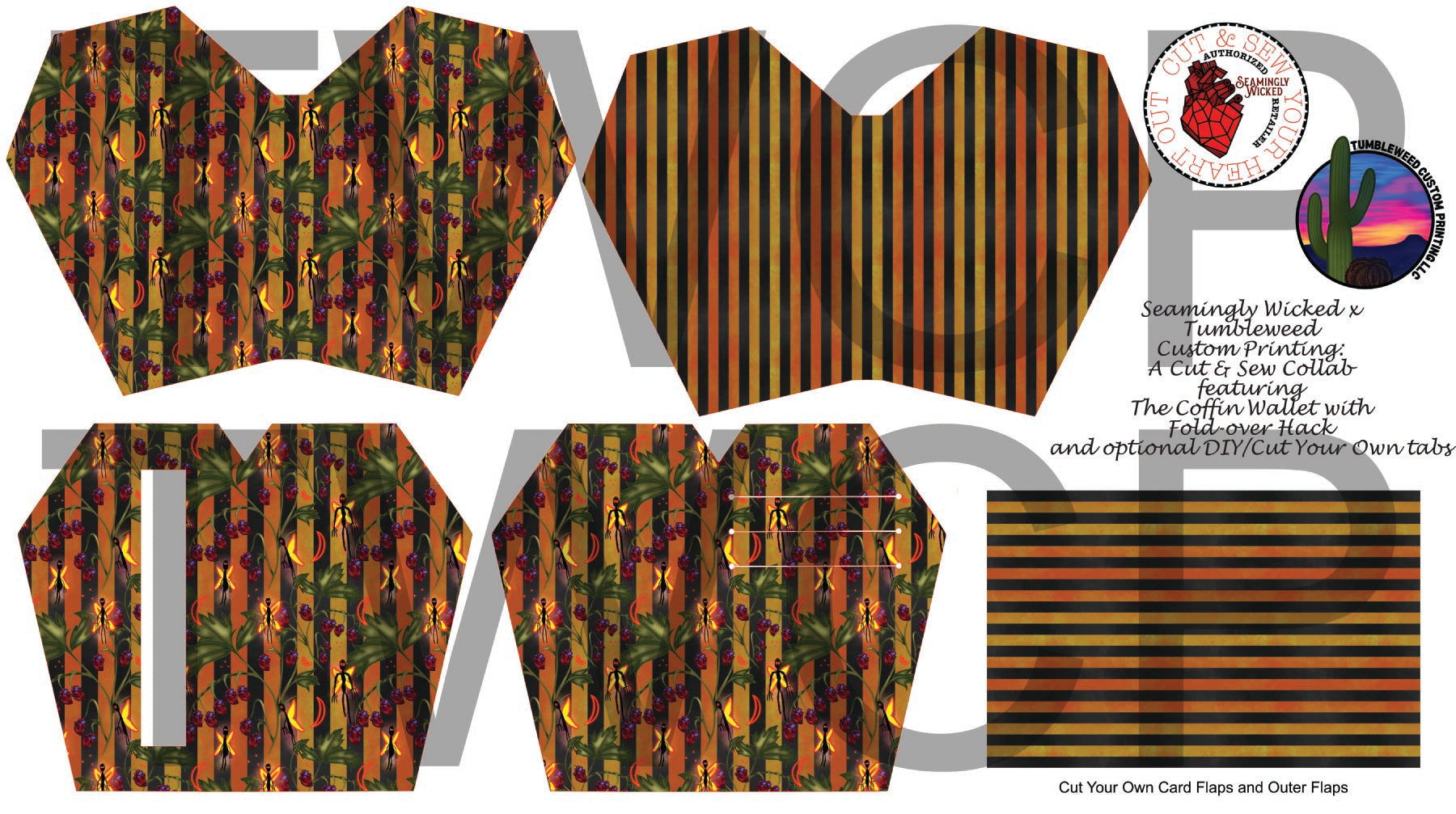 Seamingly Wicked - Claudia Bifold Wallet - Fae