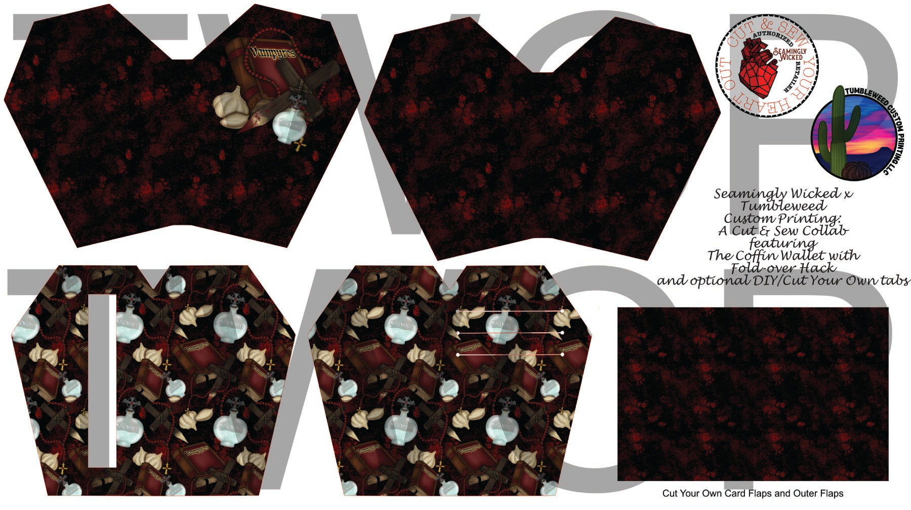 Seamingly Wicked - Claudia Bifold Wallet - Vampire