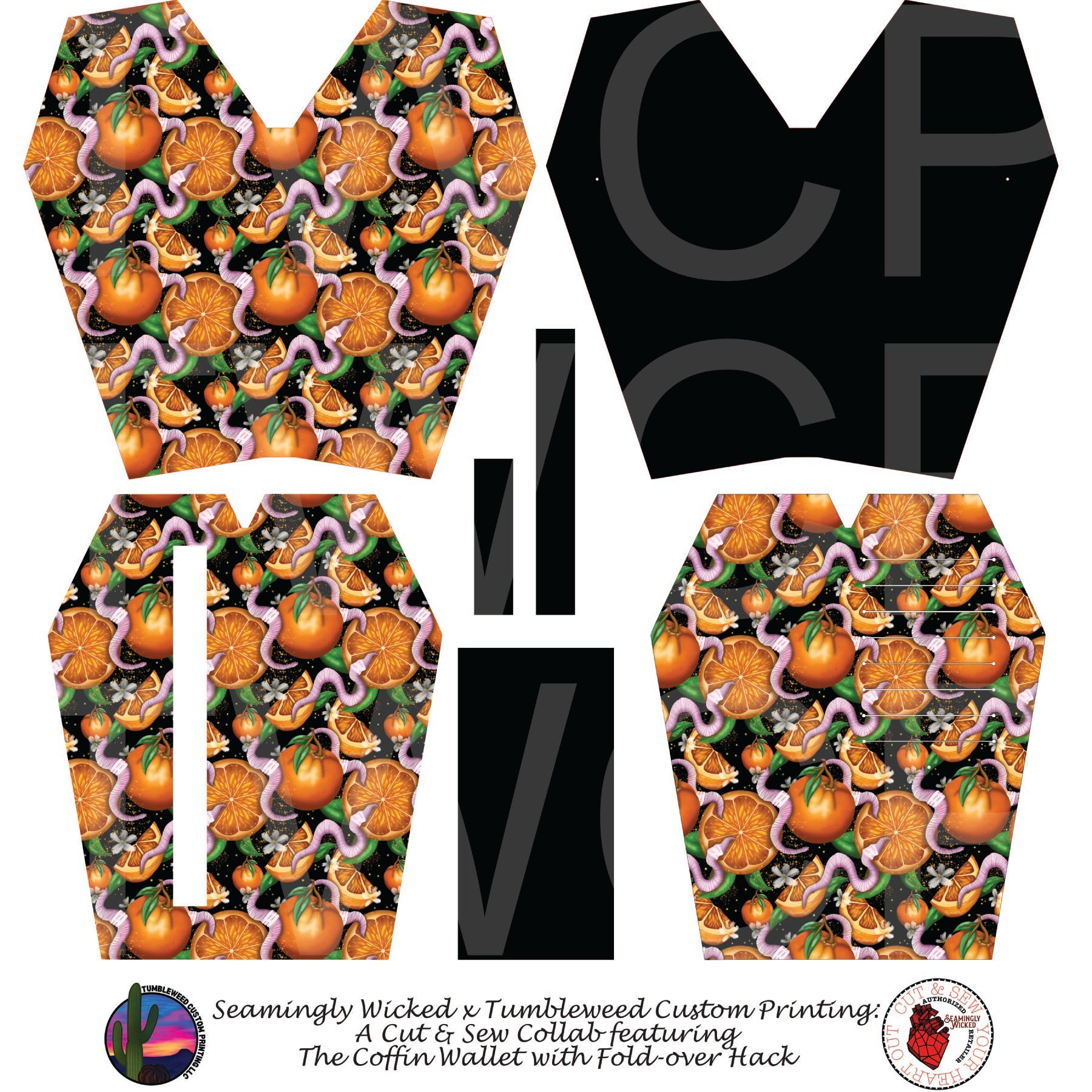 Seamingly Wicked - Coffin Wallet - Summer