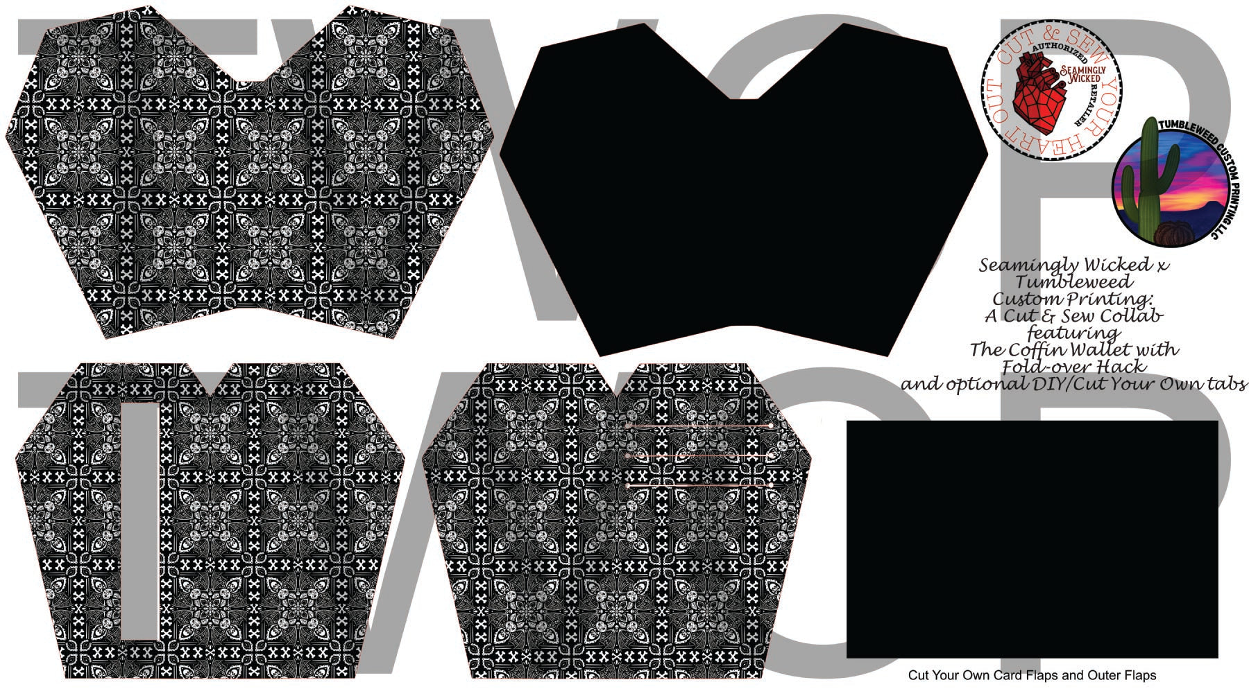 Seamingly Wicked - Claudia Bifold Wallet - Batdana