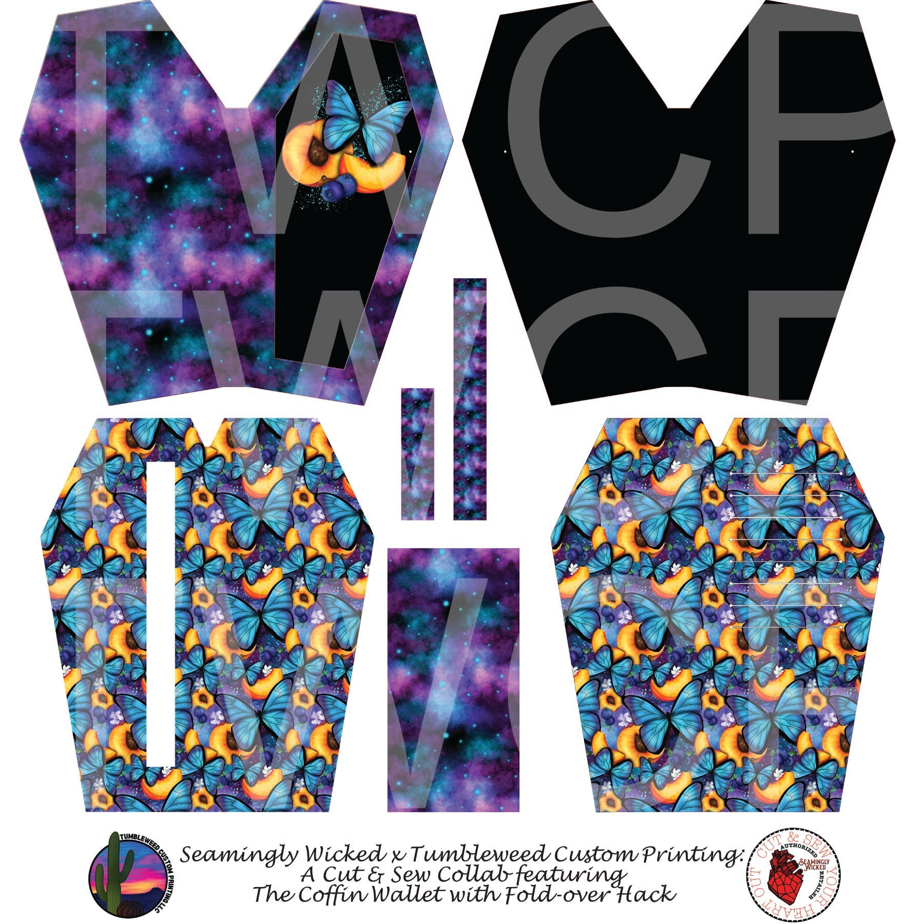 Seamingly Wicked - Coffin Wallet - Morpho