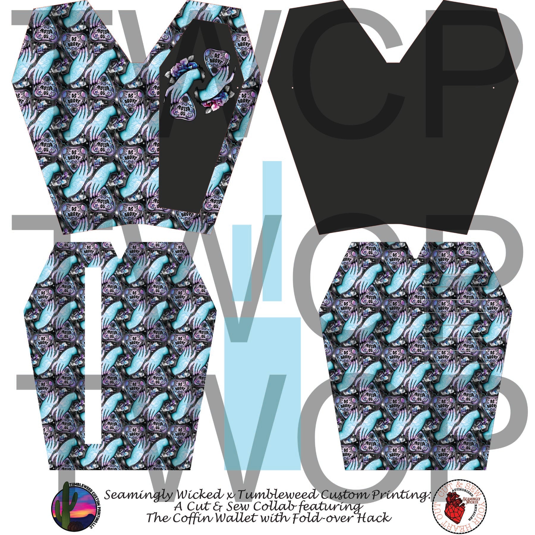 Seamingly Wicked - Coffin Wallet - As Above So Below