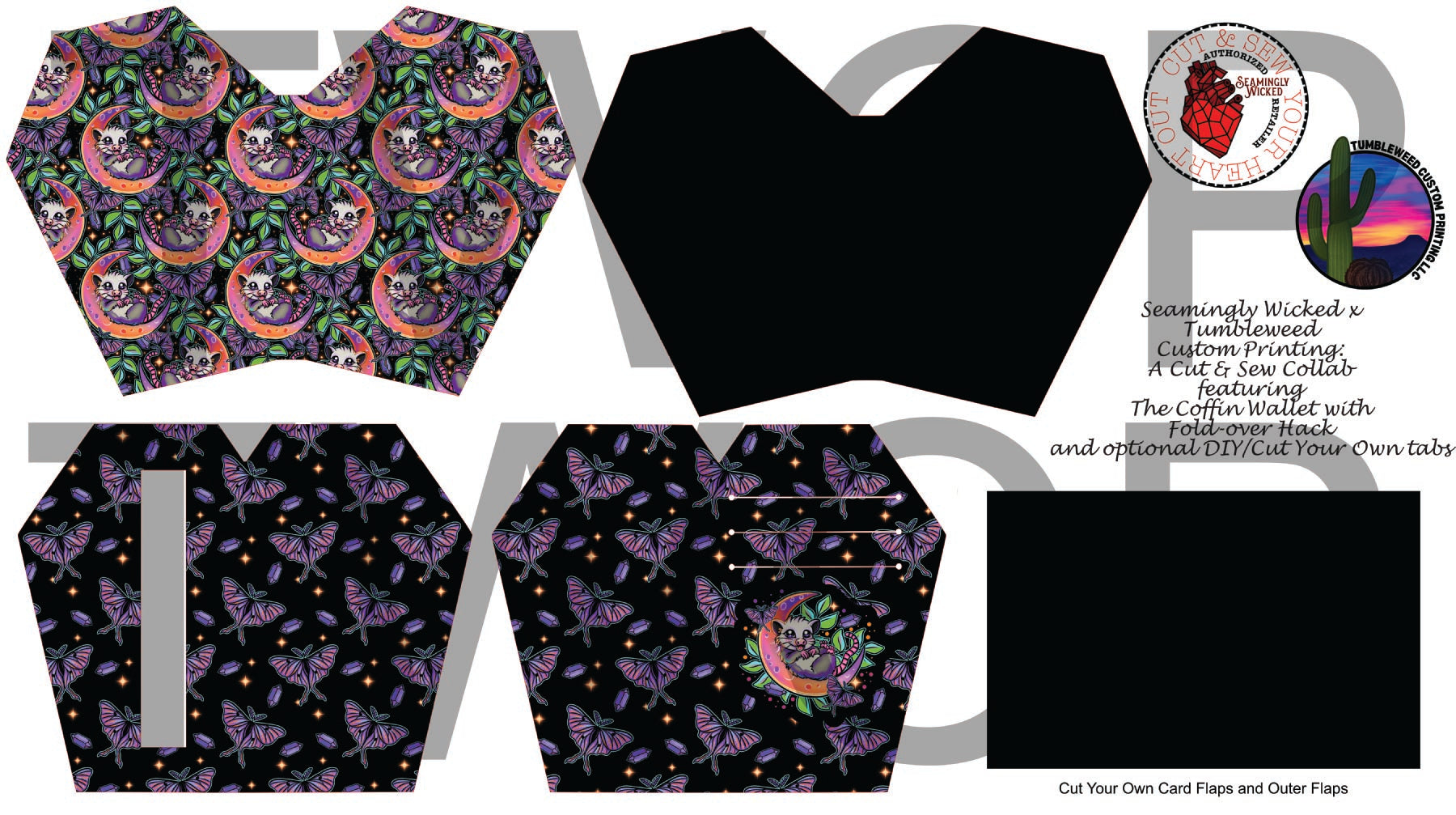 Seamingly Wicked - Claudia Bifold Wallet - Rainbow