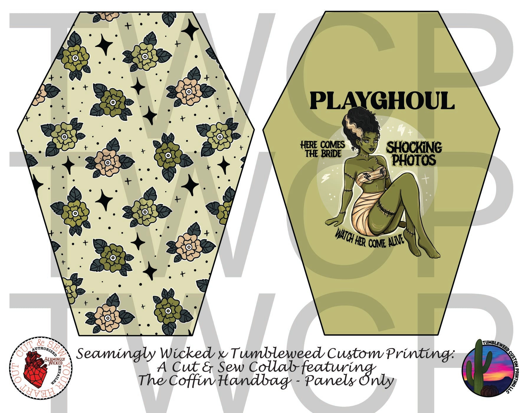 Seamingly Wicked - Coffin Handbag - Playghoul Bride