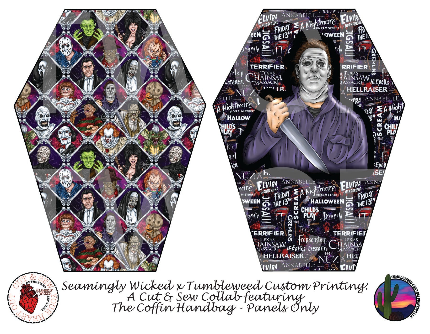 Seamingly Wicked - Coffin Handbag - The Masked Killer