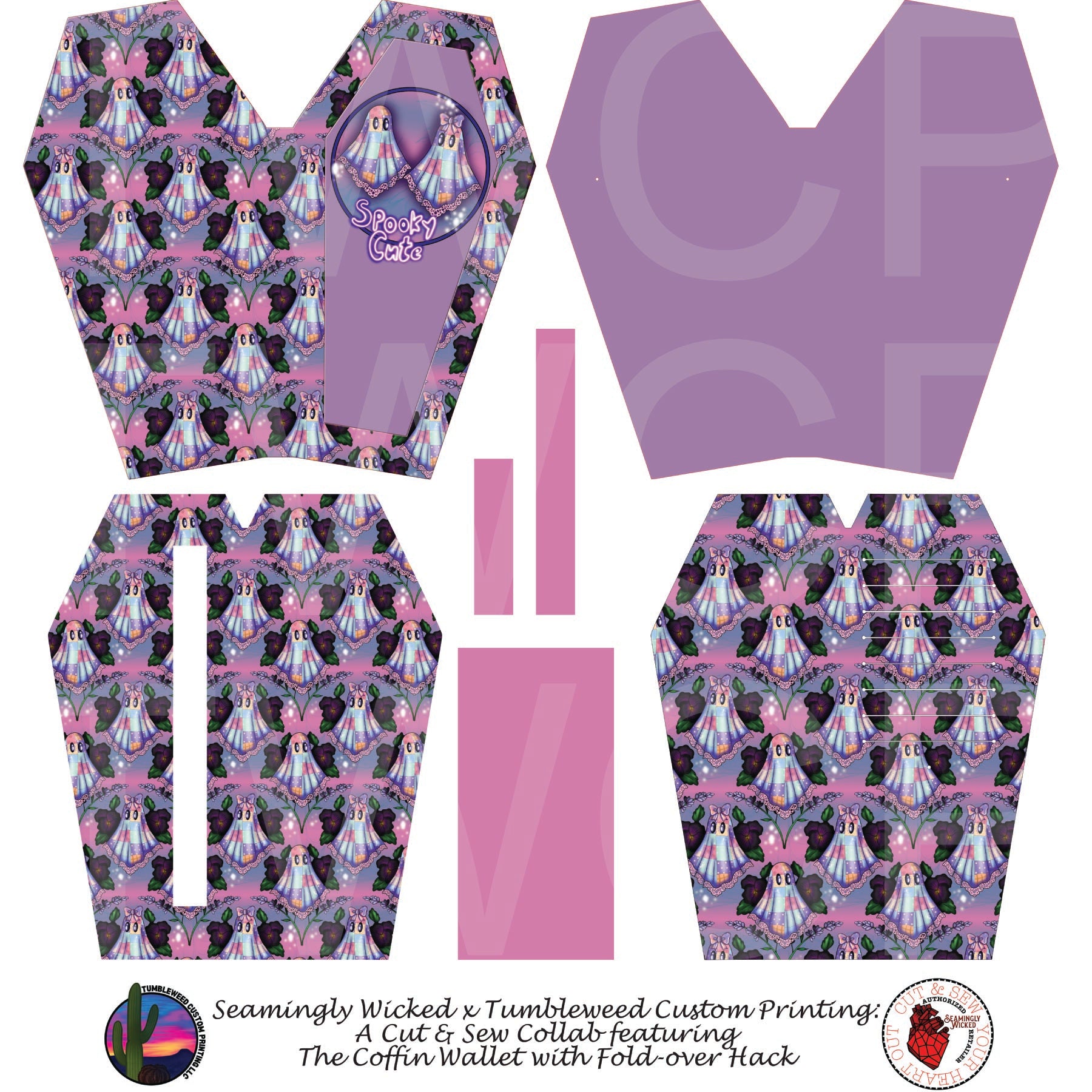 Seamingly Wicked - Coffin Wallet - Spooky Cute