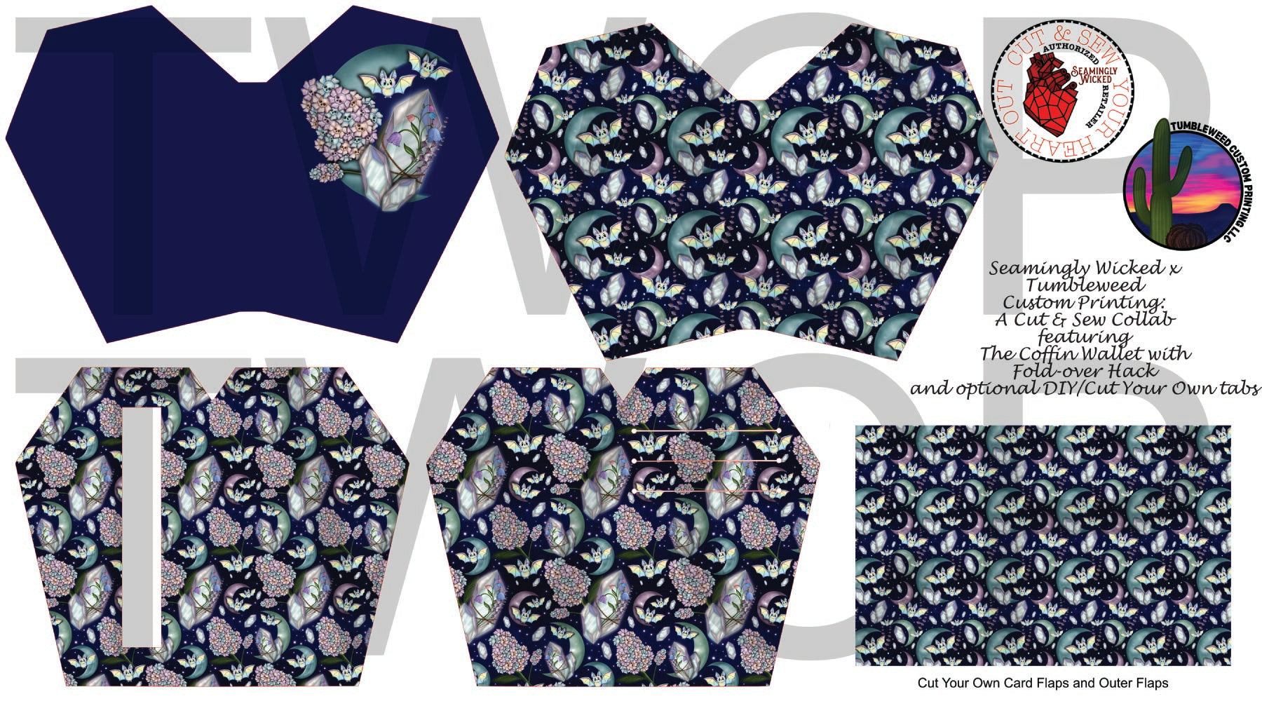 Seamingly Wicked - Claudia Bifold Wallet - Twilight Magic