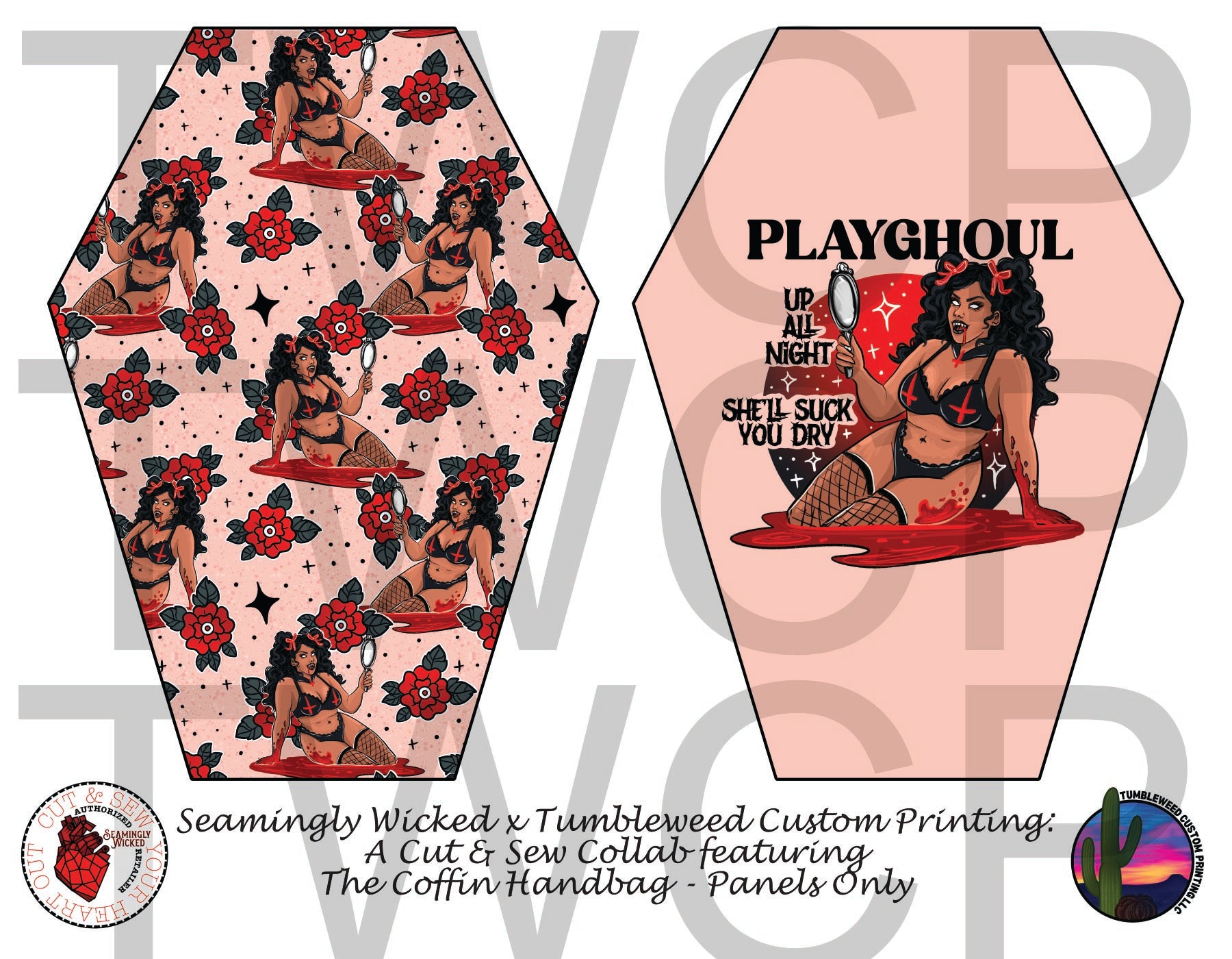 Seamingly Wicked - Coffin Handbag - Playghoul Vampire