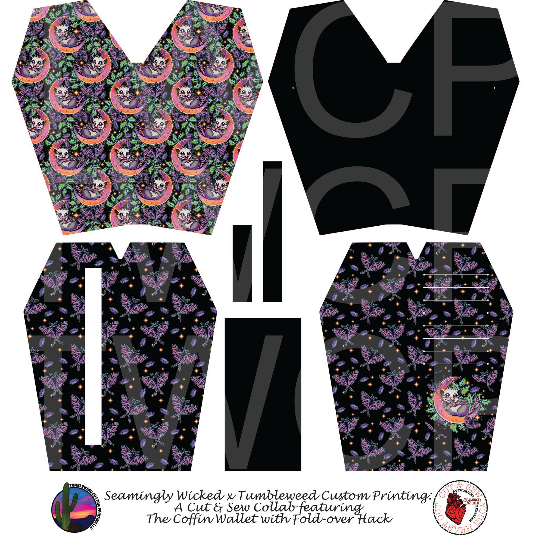 Seamingly Wicked - Coffin Wallet - Possom