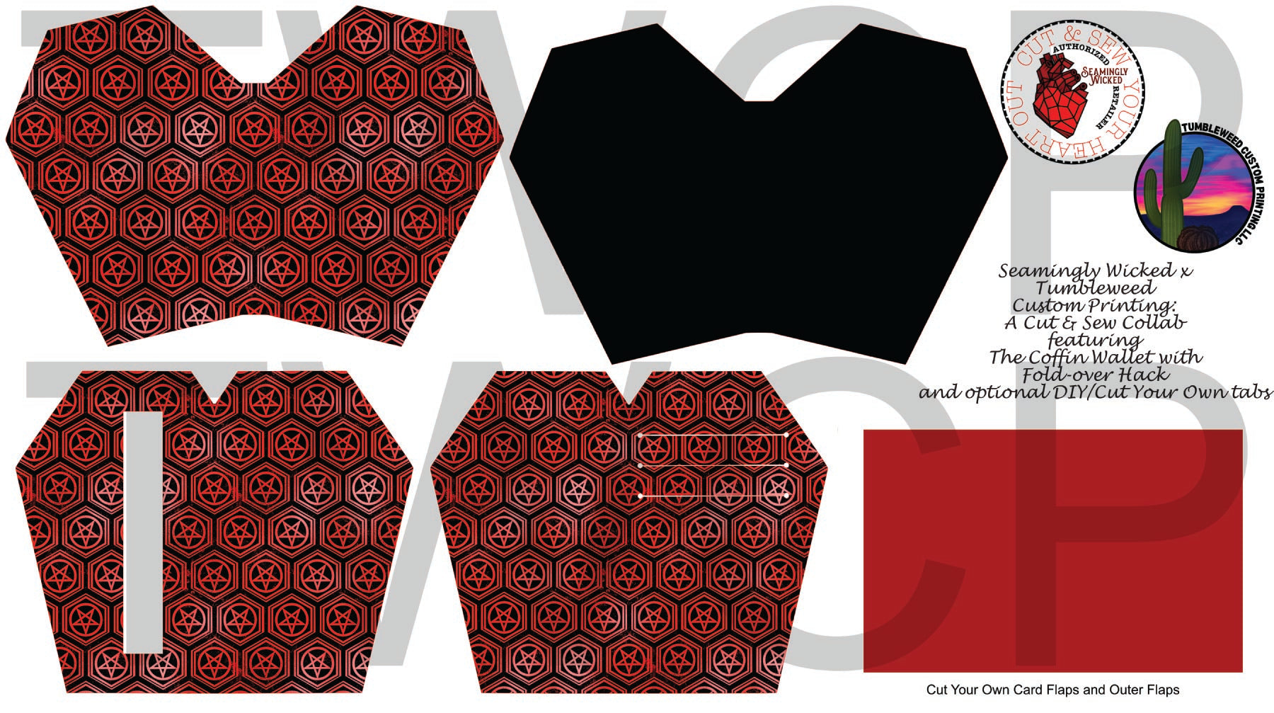 Seamingly Wicked - Claudia Bifold Wallet - Hex