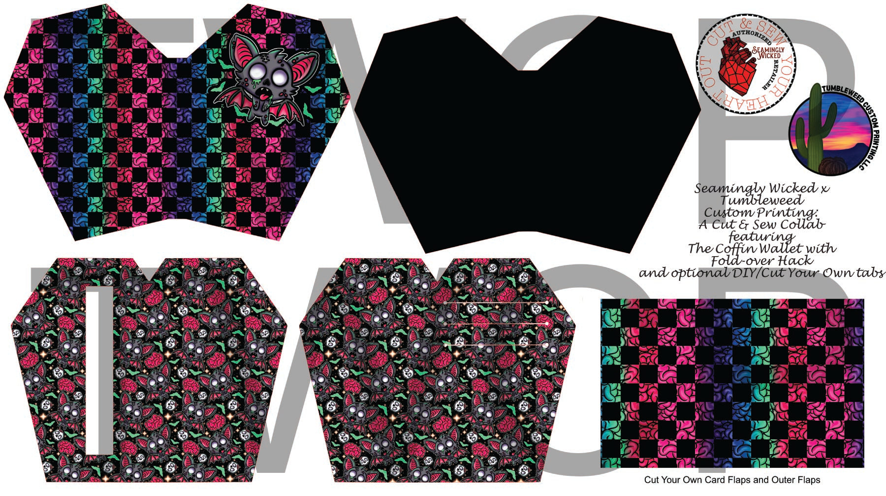 Seamingly Wicked - Claudia Bifold Wallet - Zombat