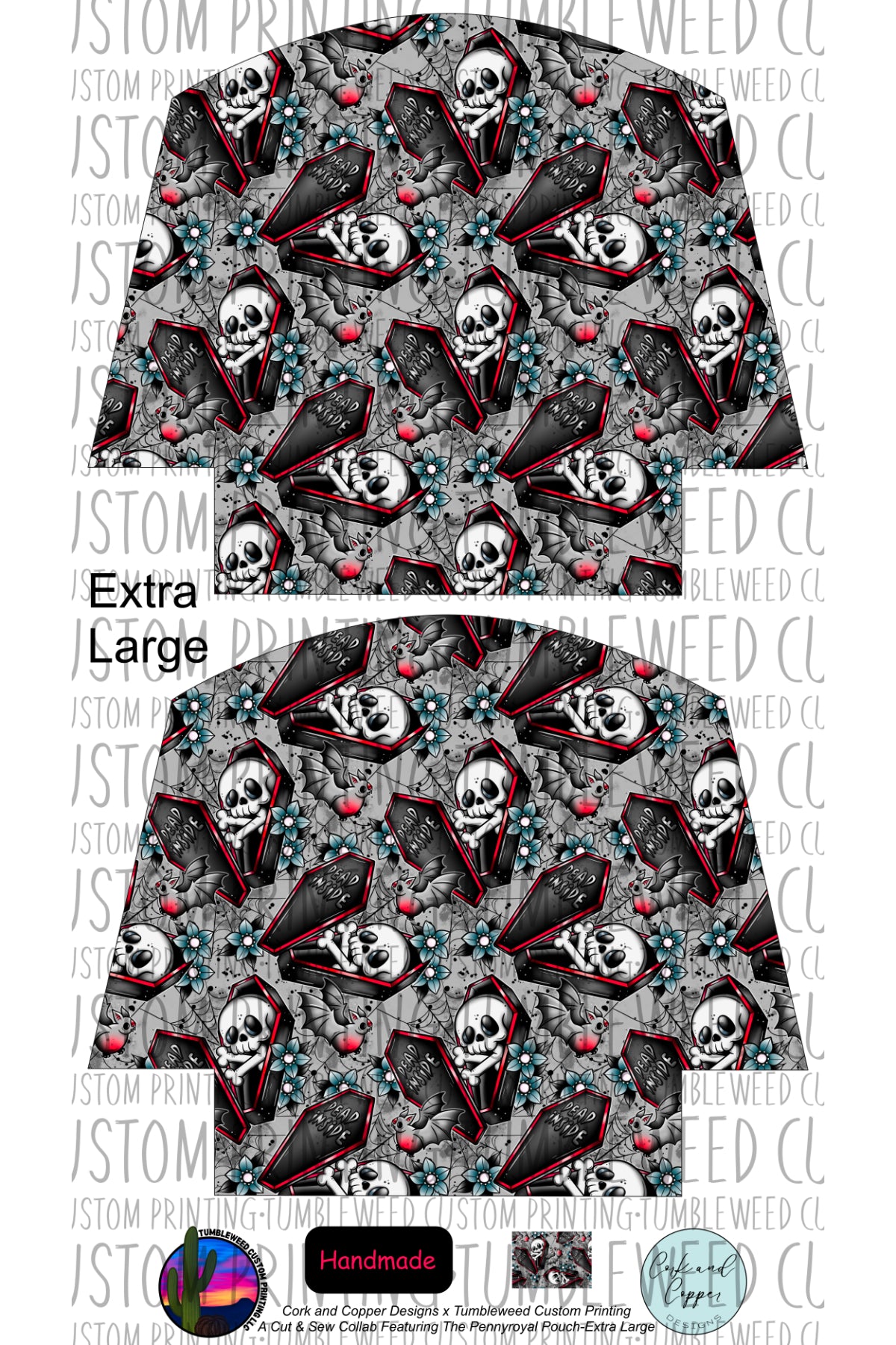 Cork & Copper Designs - The Pennyroyal Pouch - Dead Inside