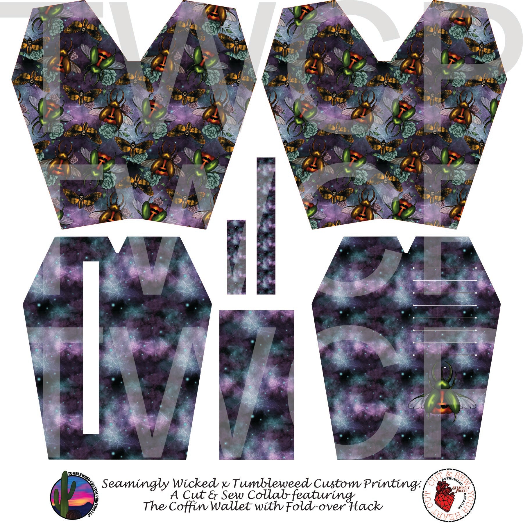 Seamingly Wicked - Coffin Wallet - Hallowbug